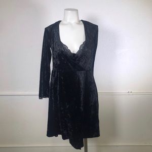 Free people Velvet dress - black